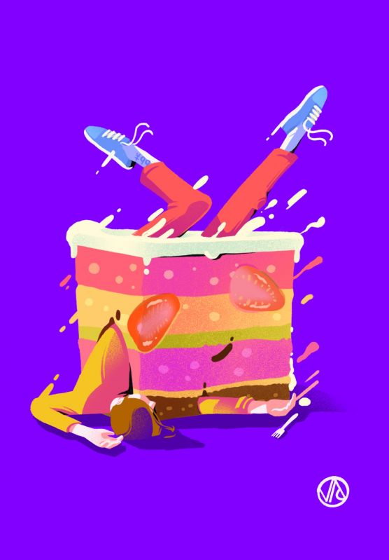 drunk in cake